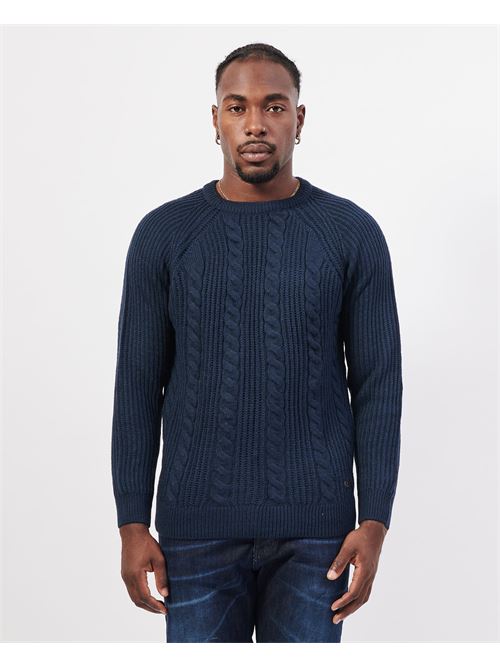 Yes Zee Blue Wool Blend Sweater YES ZEE | M853-HD000710